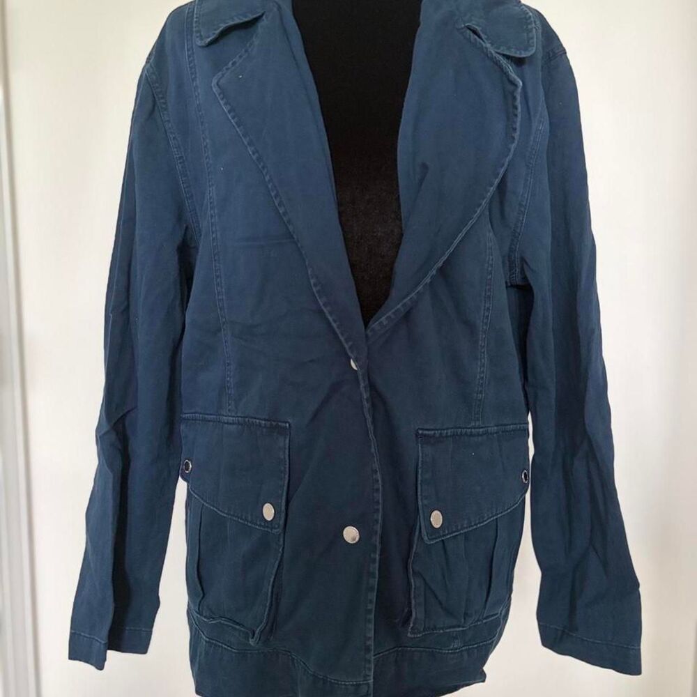 Abercrombie-fitch Women's Navy and Black Jacket